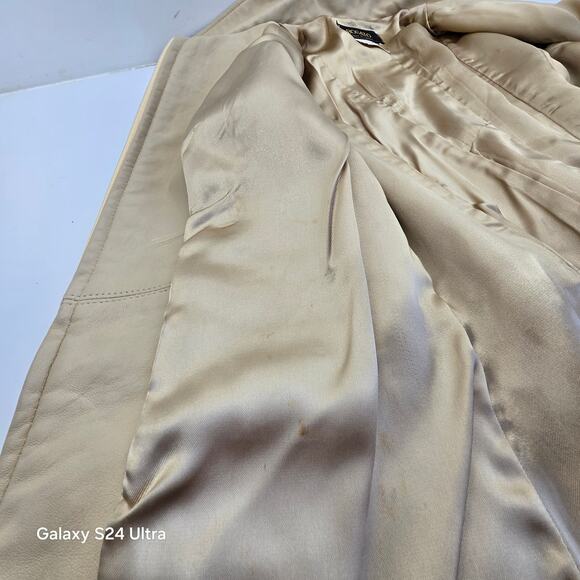 Vintage BOGATO Tan Leather Jacket Made in Canada Women's 6 - Picture 7 of 7